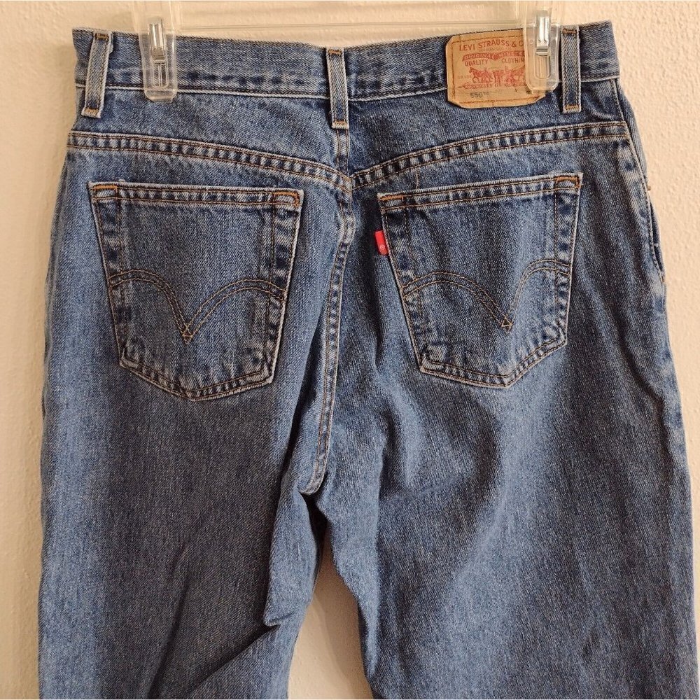 Vintage Levis 550 Classic Relaxed Tapered Denim Jeans Womens 12M - Picture 4 of 8